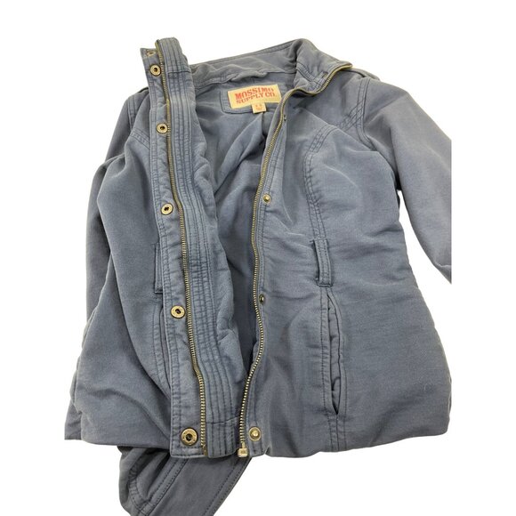 Mossimo Supply Co Small Blue  Cotton Blend Jacket Snap Front 30a - Picture 6 of 11